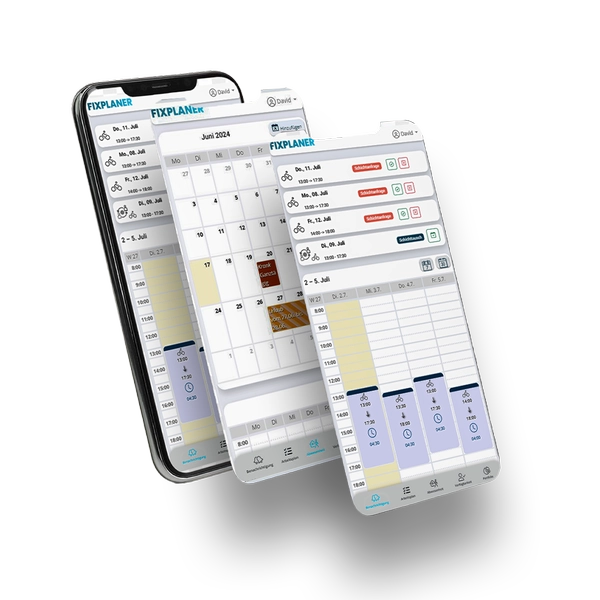 FixPlaner Mobile App auf Smartphone - iOS und Android Zeiterfassung