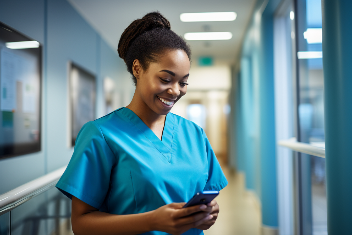 Pflegekraft nutzt FixPlaner